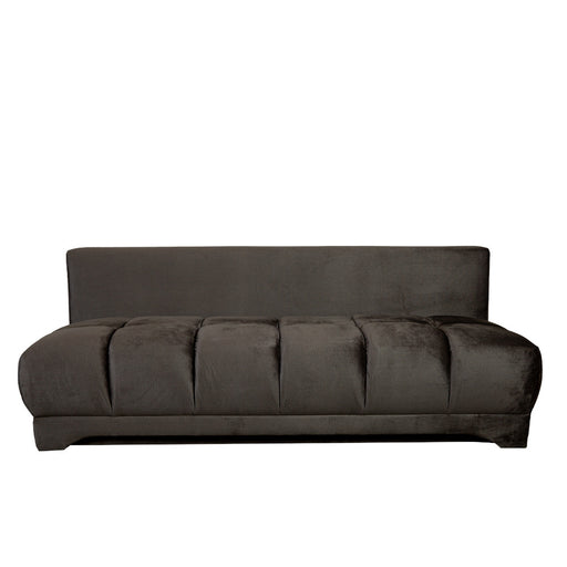 Canapea Extensibila Dali, 3 Locuri, Lada Depozitare, Gri Inchis, 210 Cm