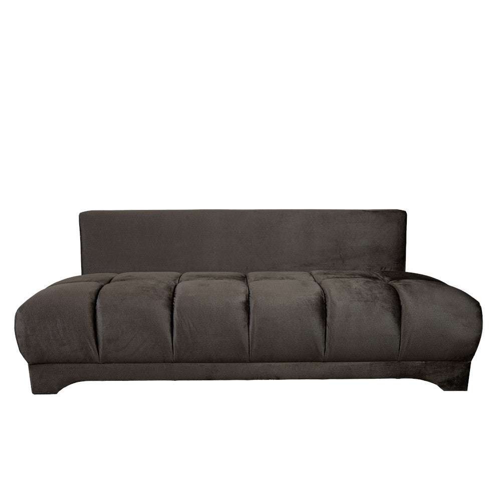 Canapea Extensibila Dali, 3 Locuri, Lada Depozitare, Gri Inchis, 210 Cm