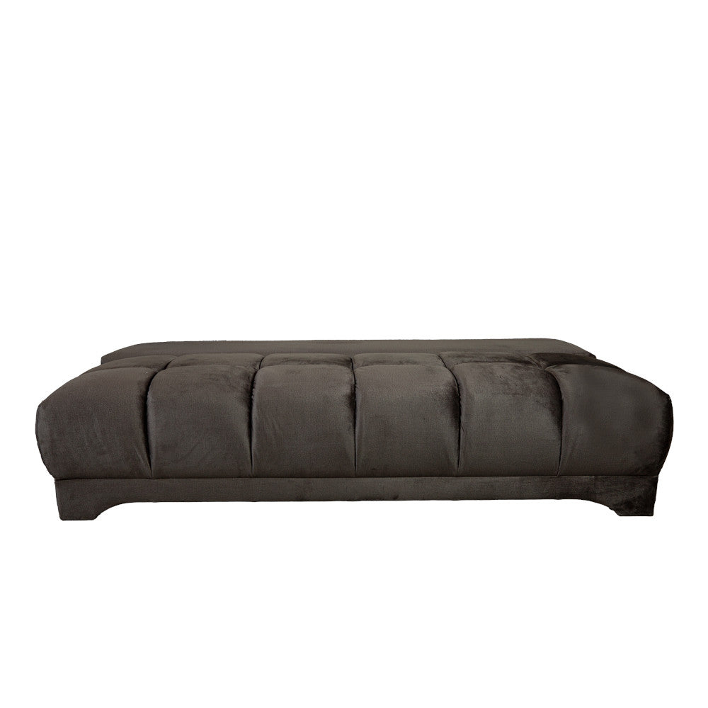 Canapea Extensibila Dali, 3 Locuri, Lada Depozitare, Gri Inchis, 210 Cm