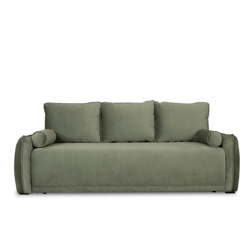 Canapea Extensibila Vida, 3 Locuri, Lada Depozitare, Verde, 225 Cm