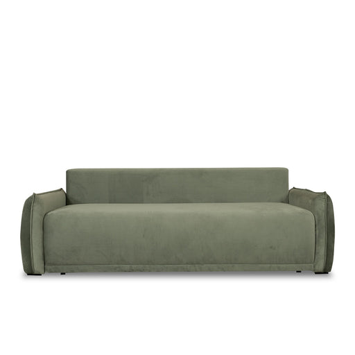 Canapea Extensibila Vida, 3 Locuri, Lada Depozitare, Verde, 225 Cm