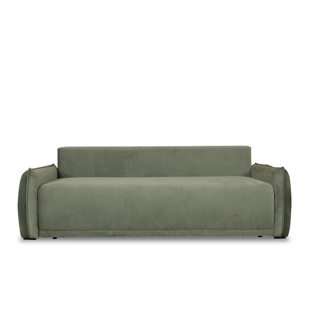 Canapea Extensibila Vida, 3 Locuri, Lada Depozitare, Verde, 225 Cm