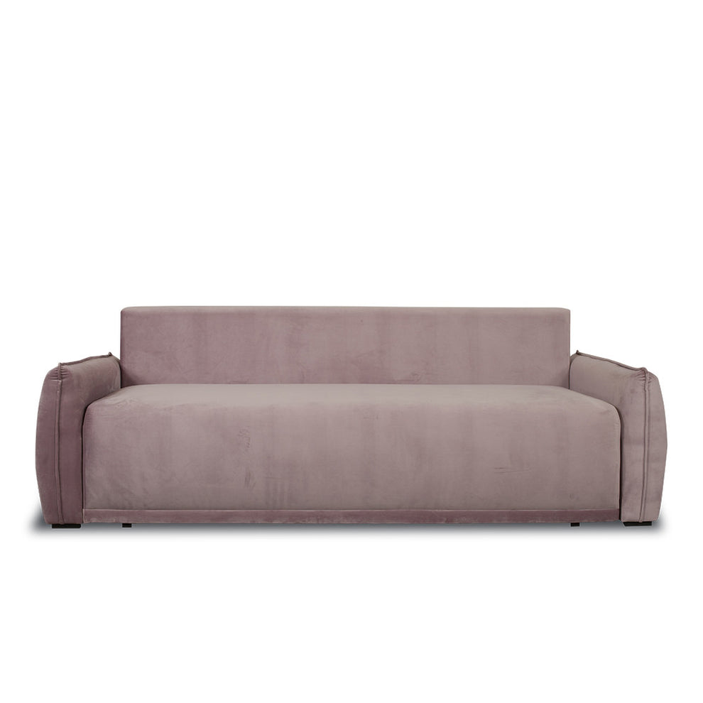 Canapea Extensibila Vida, 3 Locuri, Lada Depozitare, Roz, 225 Cm