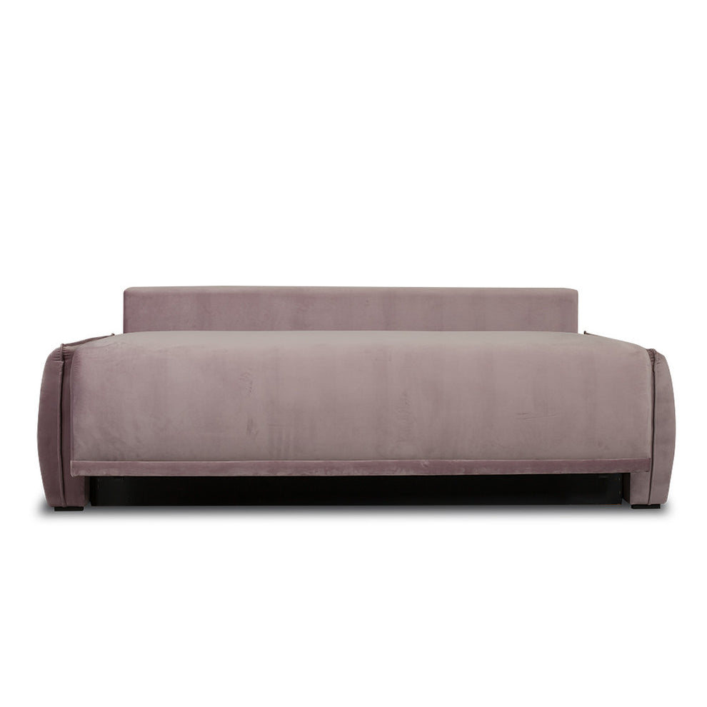 Canapea Extensibila Vida, 3 Locuri, Lada Depozitare, Roz, 225 Cm