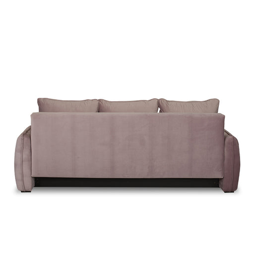 Canapea Extensibila Vida, 3 Locuri, Lada Depozitare, Roz, 225 Cm