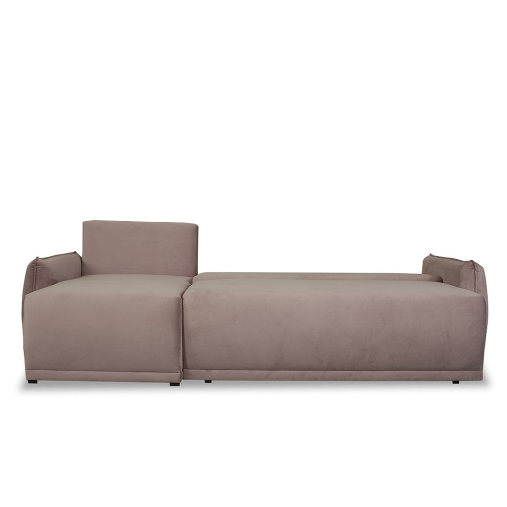 Coltar Extensibil Vida Interschimbabil Stanga/Dreapta, 5 Locuri, Lada Depozitare, Roz, 256 Cm