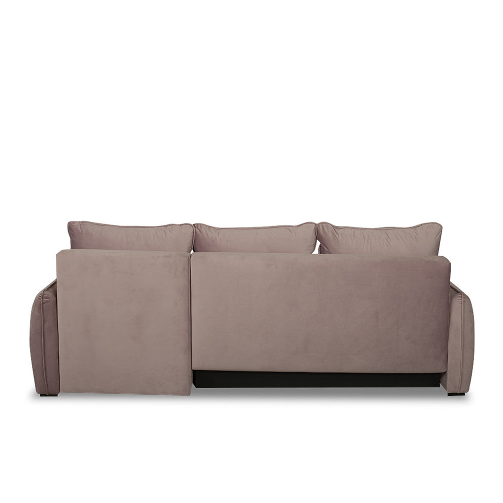 Coltar Extensibil Vida Interschimbabil Stanga/Dreapta, 5 Locuri, Lada Depozitare, Roz, 256 Cm