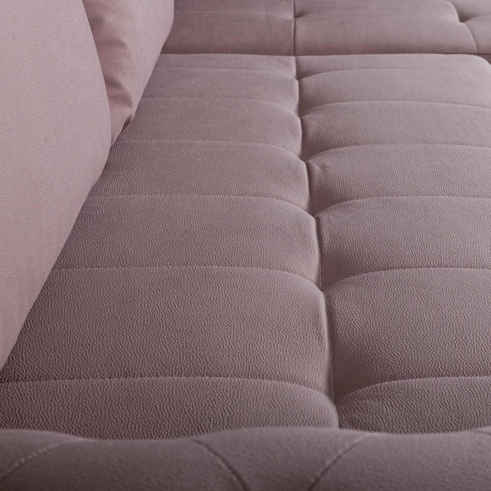 Coltar Extensibil Dreapta Trendy, 5 Locuri, Lada Depozitare, Roz, 275 Cm