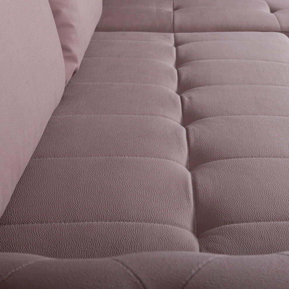 Coltar Extensibil Dreapta Trendy, 5 Locuri, Lada Depozitare, Roz, 275 Cm