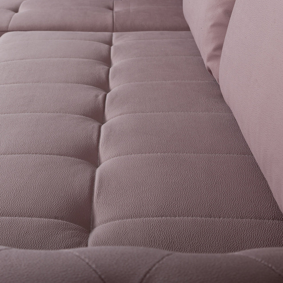 Coltar Extensibil Stanga Trendy, 5 Locuri, Lada Depozitare, Roz, 275 Cm