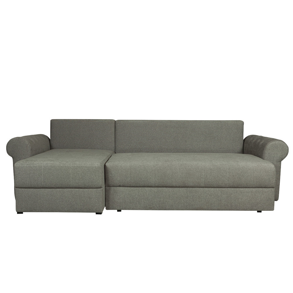 Coltar Extensibil Stanga Trendy, 5 Locuri, Lada Depozitare, Bej, 275 Cm