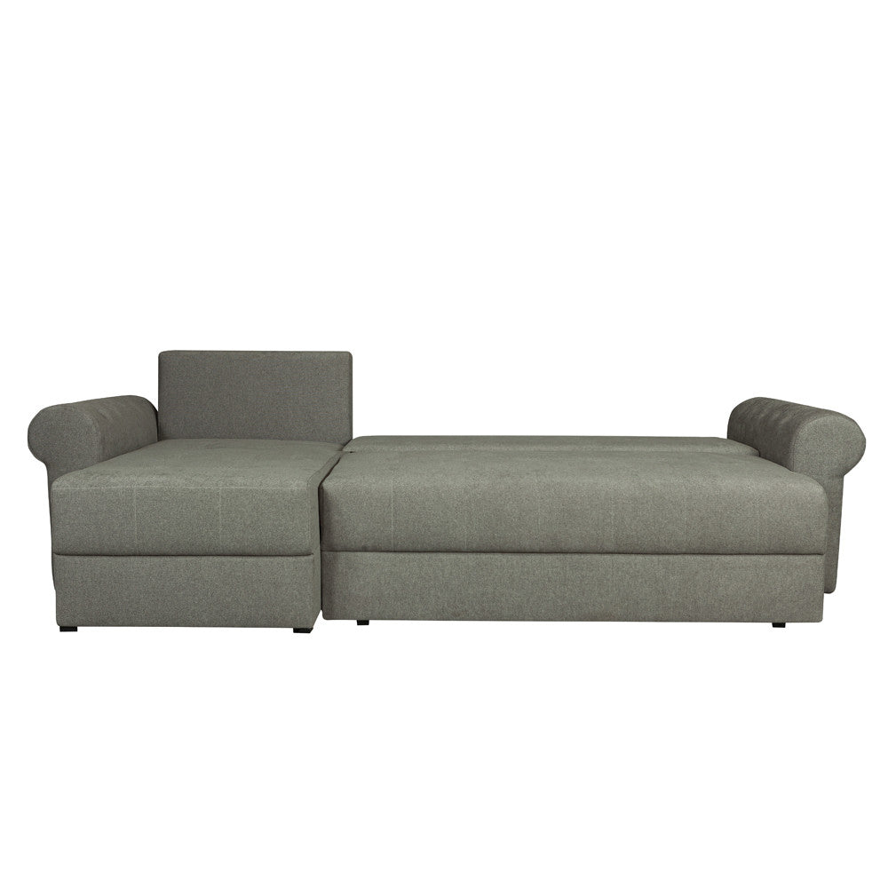 Coltar Extensibil Stanga Trendy, 5 Locuri, Lada Depozitare, Bej, 275 Cm