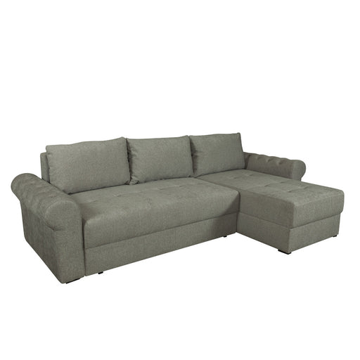 Coltar Extensibil Dreapta Trendy, 5 Locuri, Lada Depozitare, Bej, 275 Cm