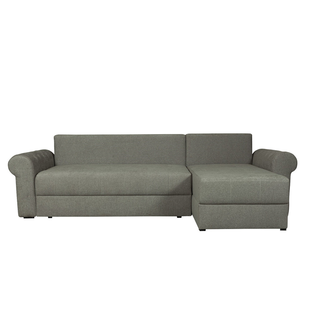 Coltar Extensibil Dreapta Trendy, 5 Locuri, Lada Depozitare, Bej, 275 Cm