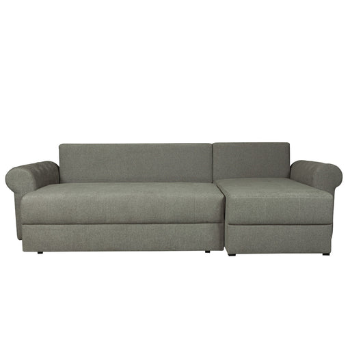 Coltar Extensibil Dreapta Trendy, 5 Locuri, Lada Depozitare, Bej, 275 Cm