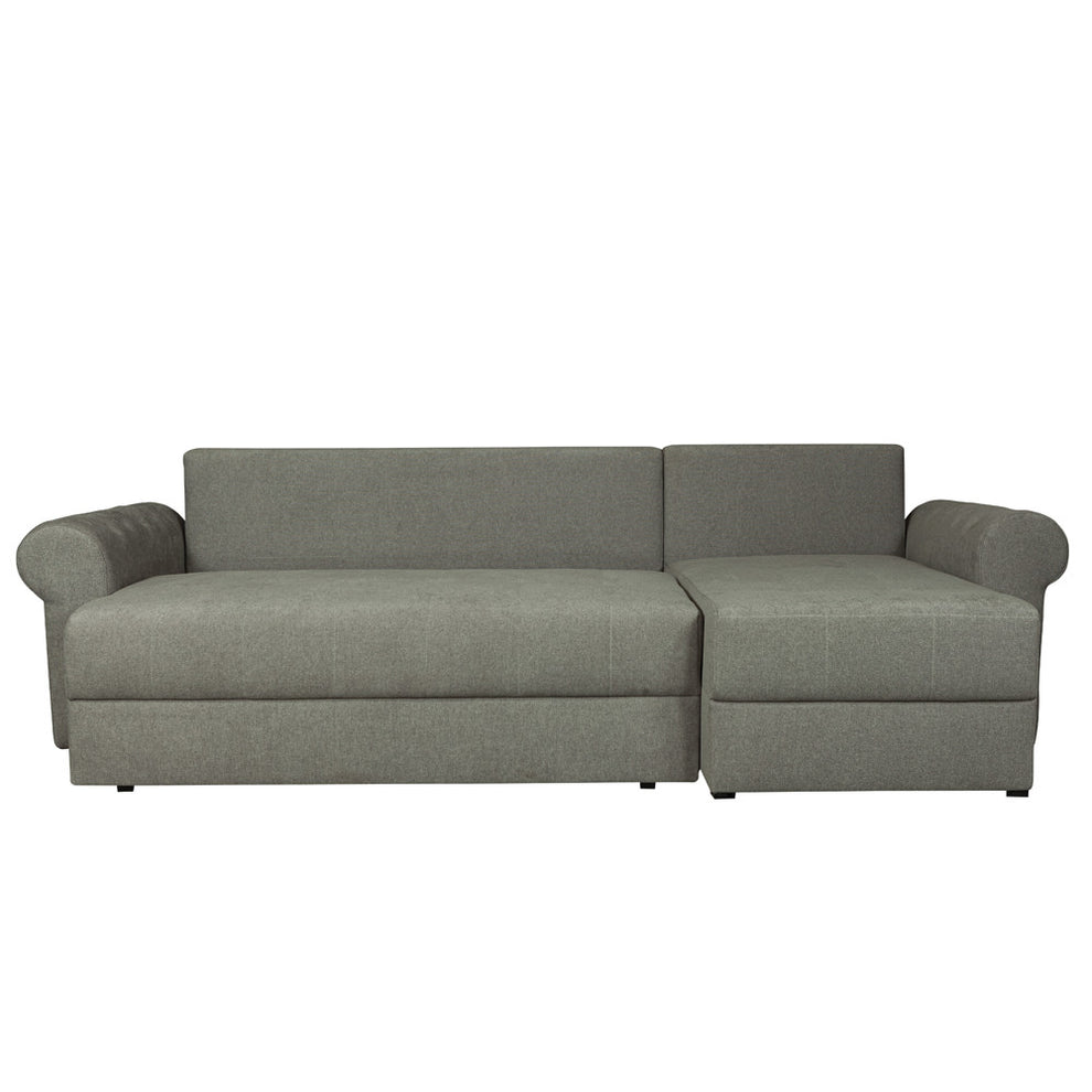Coltar Extensibil Dreapta Trendy, 5 Locuri, Lada Depozitare, Bej, 275 Cm
