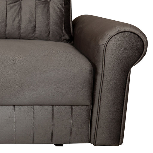 Coltar Extensibil Stanga Chic, 5 Locuri, Lada Depozitare, Gri, 273 Cm