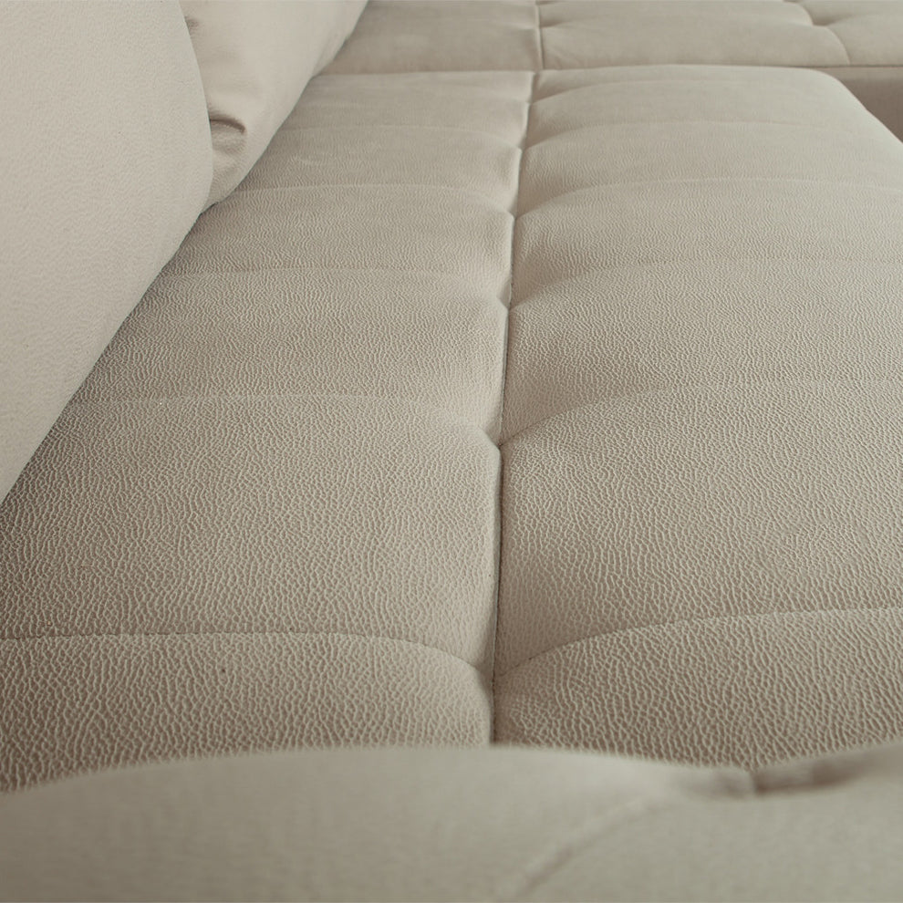 Coltar Extensibil Dreapta Trendy, 5 Locuri, Lada Depozitare, Crem, 275 Cm