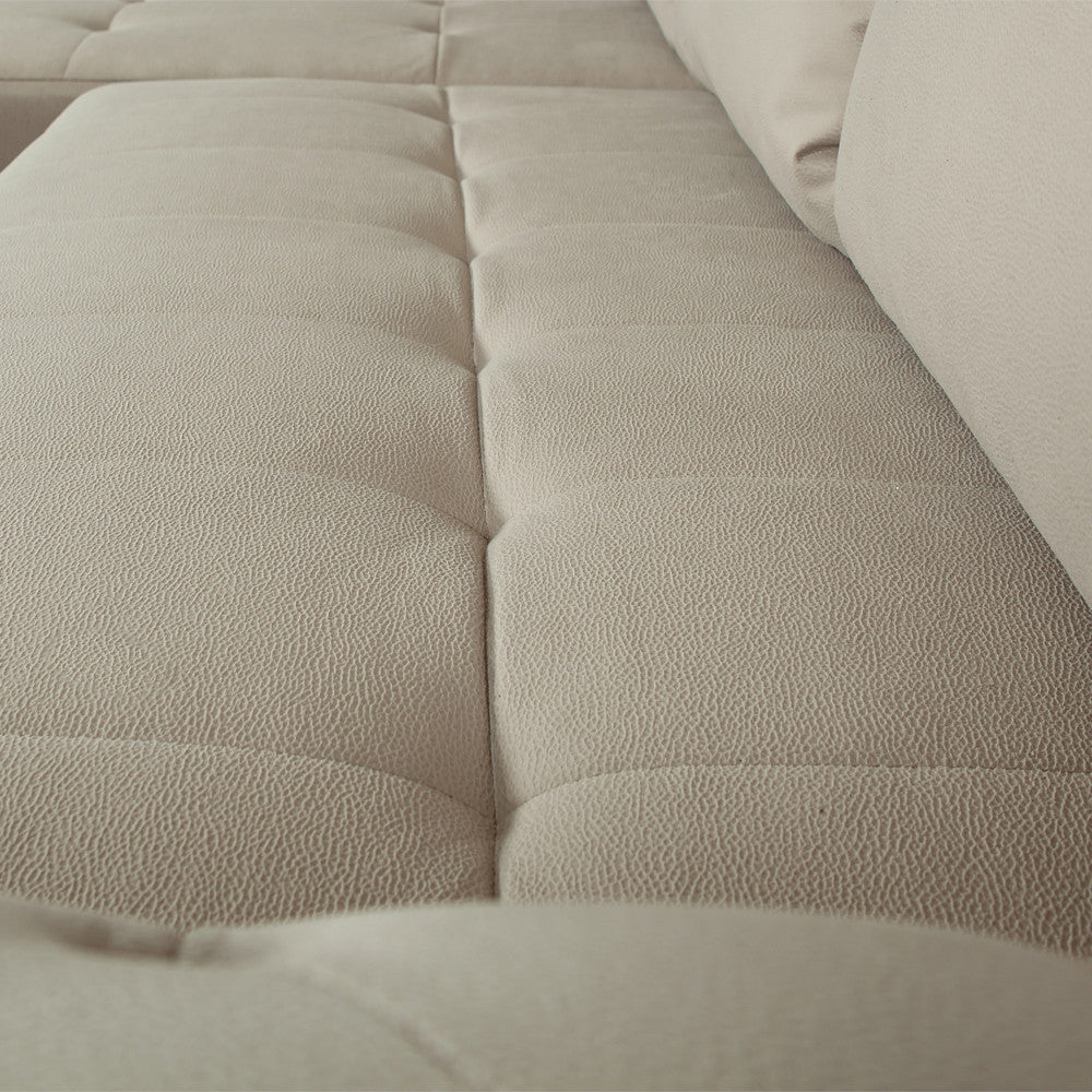 Coltar Extensibil Stanga Trendy, 5 Locuri, Lada Depozitare, Crem, 275 Cm