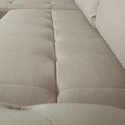 Coltar Extensibil Stanga Trendy, 5 Locuri, Lada Depozitare, Crem, 275 Cm