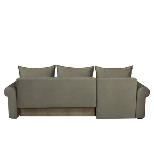 Coltar Extensibil Stanga Chic, 5 Locuri, Lada Depozitare, Bej, 273 Cm