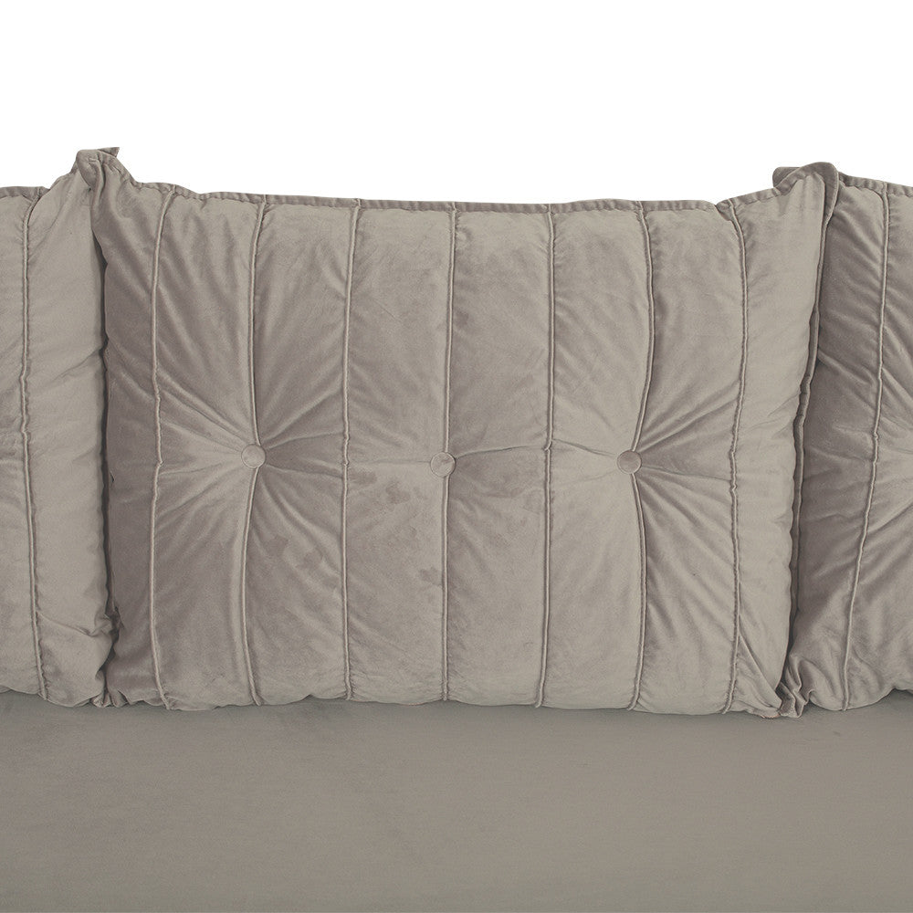 Canapea Extensibila Chic, 3 Locuri, Lada Depozitare, Bej, 242 Cm