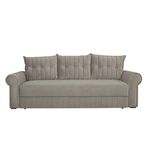 Canapea Extensibila Chic, 3 Locuri, Lada Depozitare, Bej, 242 Cm