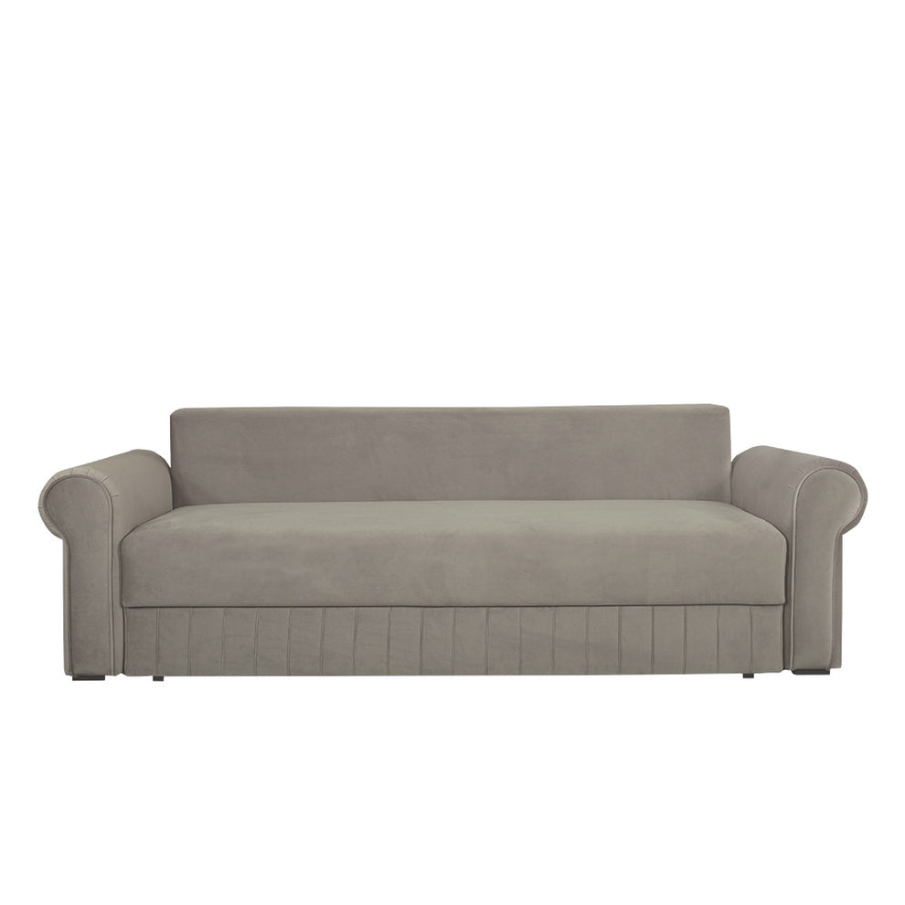 Canapea Extensibila Chic, 3 Locuri, Lada Depozitare, Bej, 242 Cm
