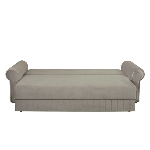 Canapea Extensibila Chic, 3 Locuri, Lada Depozitare, Bej, 242 Cm