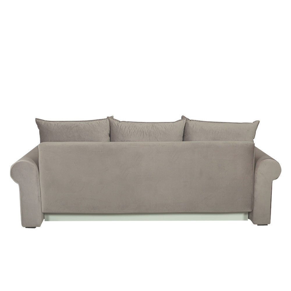 Canapea Extensibila Chic, 3 Locuri, Lada Depozitare, Bej, 242 Cm