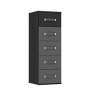 Comoda Delice Gri Wolfram Uni Si Stejar Negru, 40 Cm