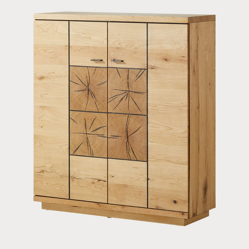 Comoda Bar Cu 2 Usi Dakota, Furniruit, Stejar Salbatic, 120 Cm