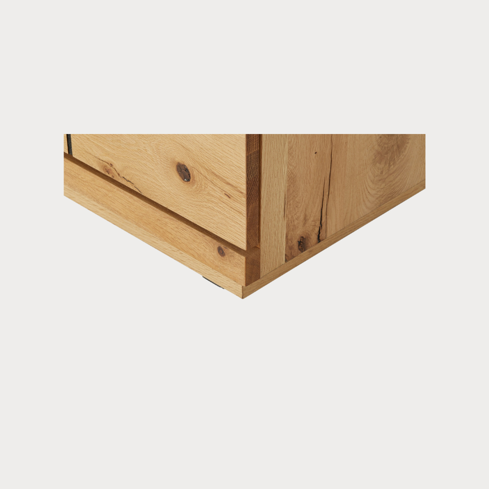 Comoda Bar Cu 2 Usi Dakota, Furniruit, Stejar Salbatic, 120 Cm