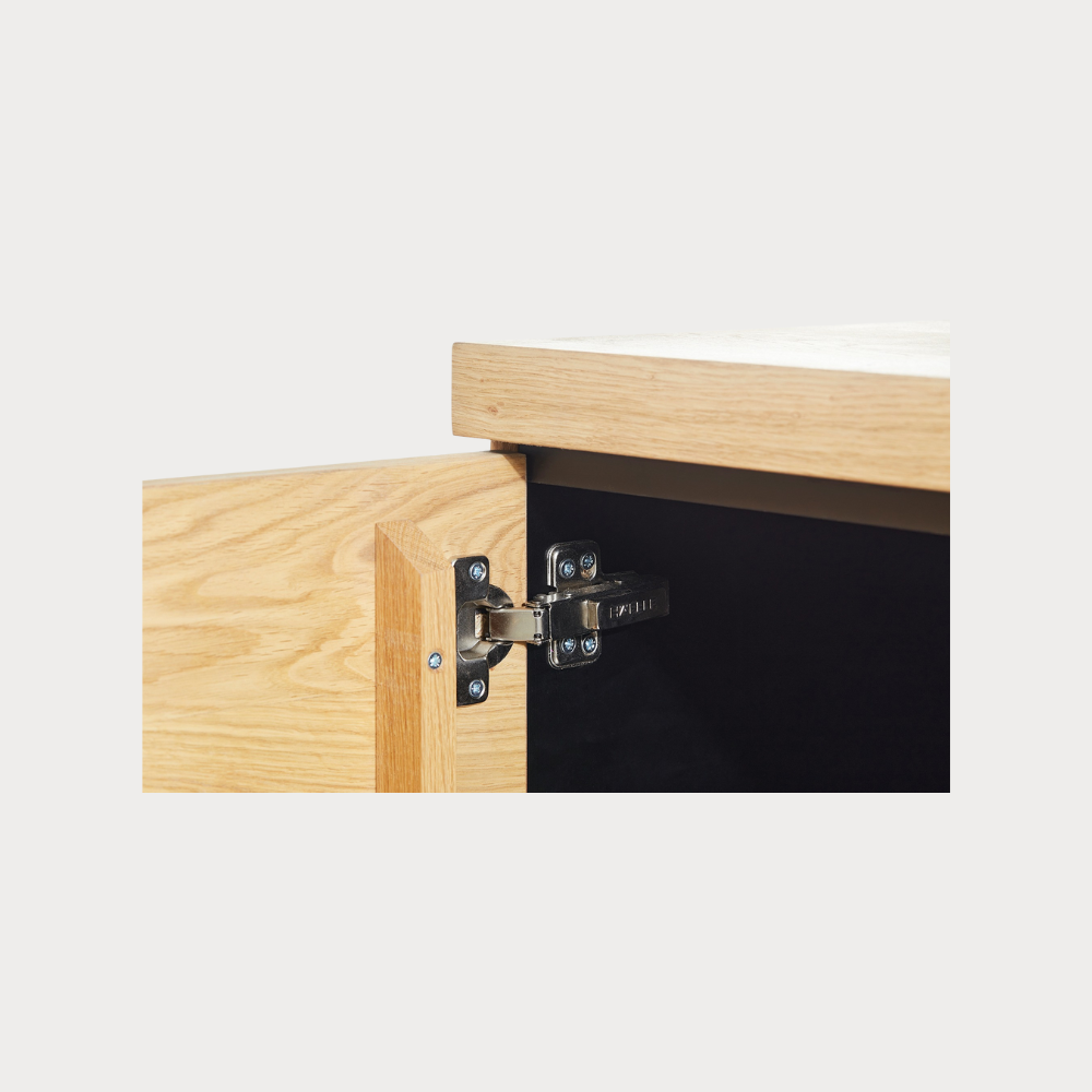 Comoda Bar Cu 2 Usi Dakota, Furniruit, Stejar Salbatic, 120 Cm