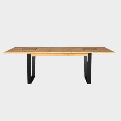 Masa Extensibila Urbano Oak, Stejar Rustic Si Negru, 180/230 X 76.5 X 90 Cm
