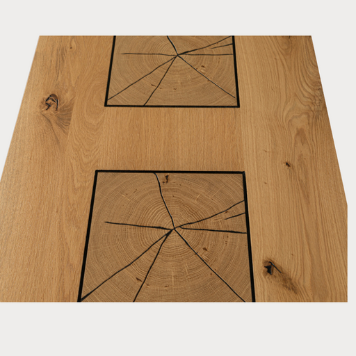 Masa Extensibila Urbano Oak, Stejar Rustic Si Negru, 180/230 X 76.5 X 90 Cm