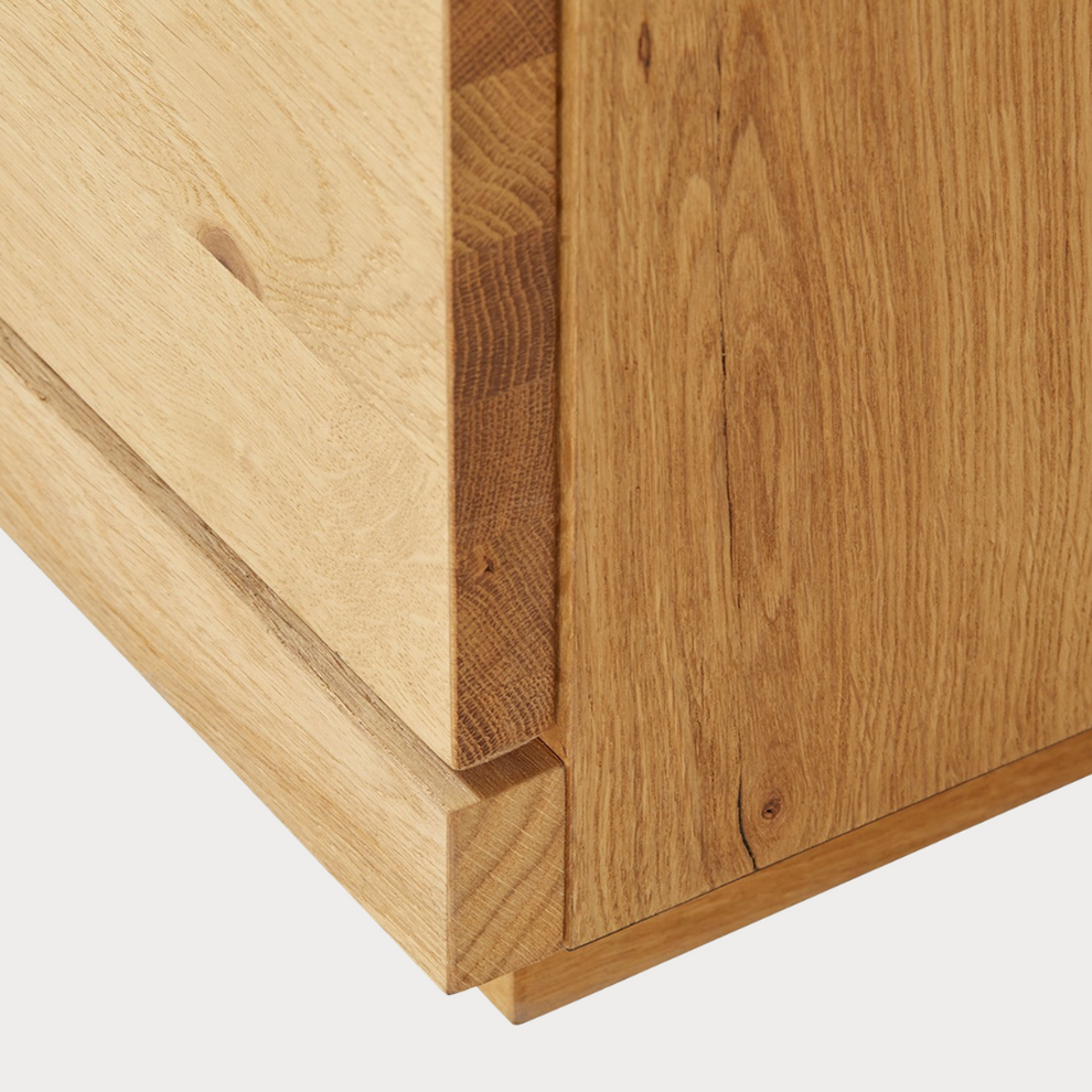 Comoda Bar Dakota Lungime 151.6 cm, Furnir Stejar Salbatic, Living, Decor Usi din Trunchi Natural, Inchidere Silentioasa