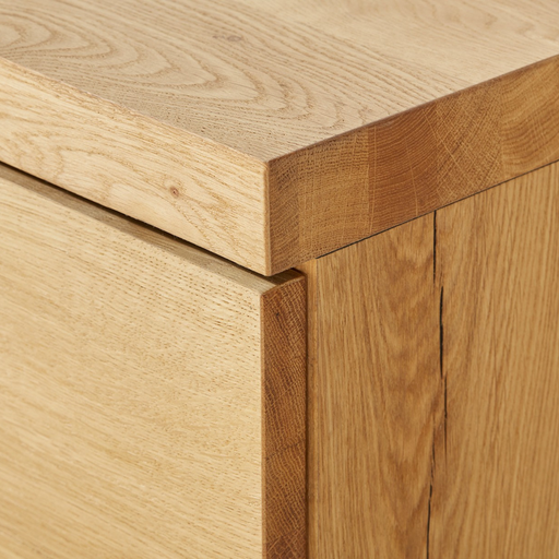 Comoda Bar Dakota Lungime 151.6 cm, Furnir Stejar Salbatic, Living, Decor Usi din Trunchi Natural, Inchidere Silentioasa