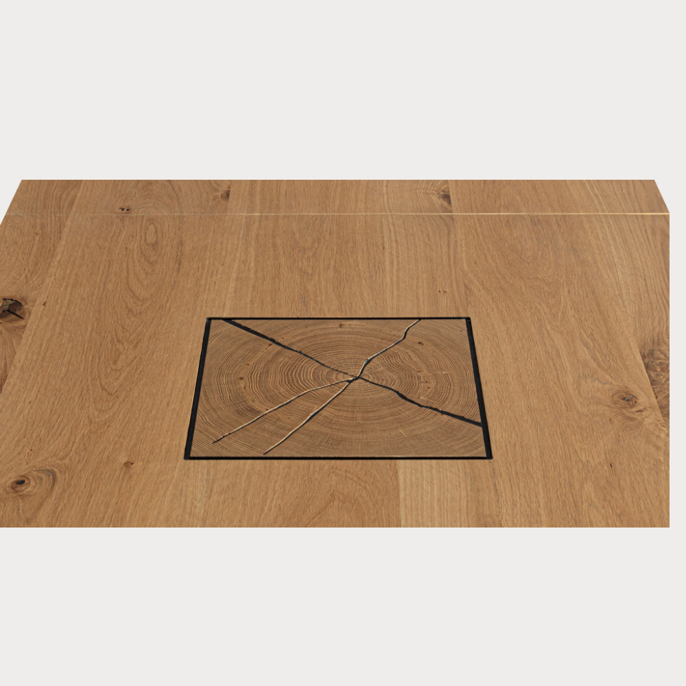 Masa Extensibila Urbano Oak, Stejar Rustic Si Negru, 160/210 X 76.5 X 90 Cm