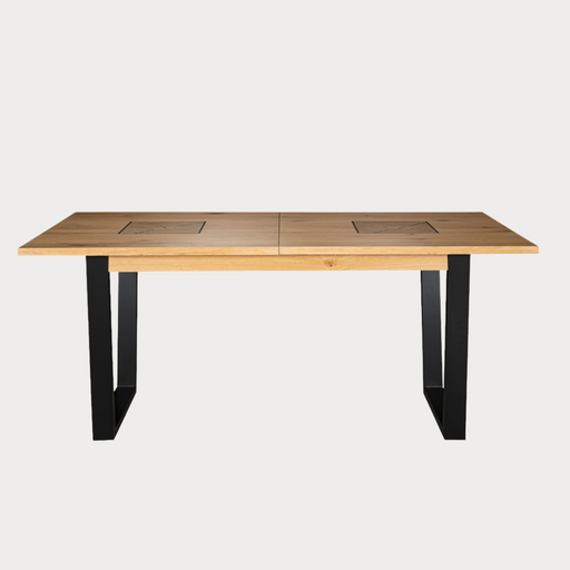 Masa Extensibila Urbano Oak, Stejar Rustic Si Negru, 160/210 X 76.5 X 90 Cm