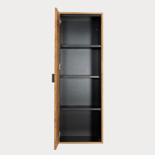 Etajera Urbano Oak Dreapta Cu 1 Usa, Stejar Rustic Si Negru, 46 Cm
