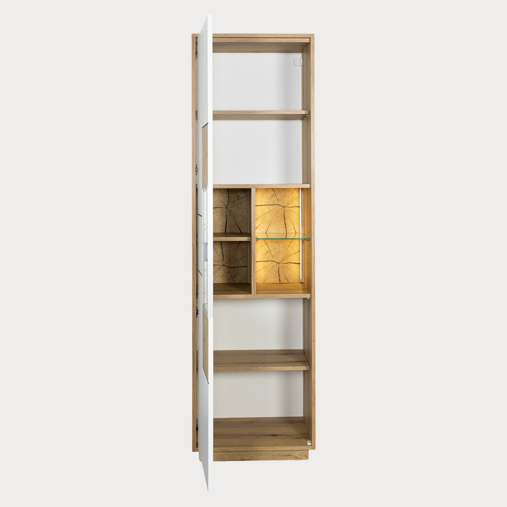 Set Living Urbano White Cu Polita, 285 cm