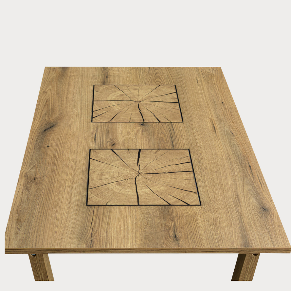 Masa Extensibila Urbano White, Natur, 160/210 X 76.5 X 90 Cm