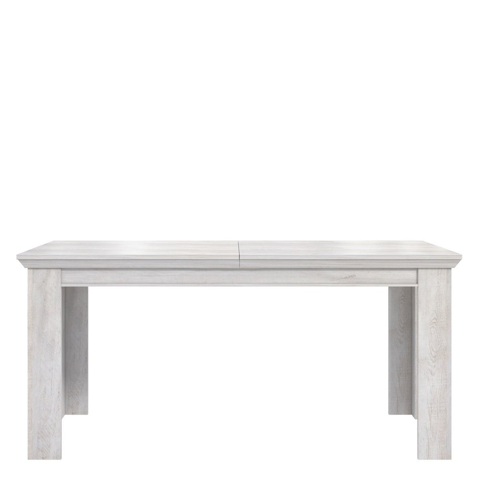 Masa Kashmir, Extensibila, Alb Antichizat, 160/205 x 75 x 90 Cm