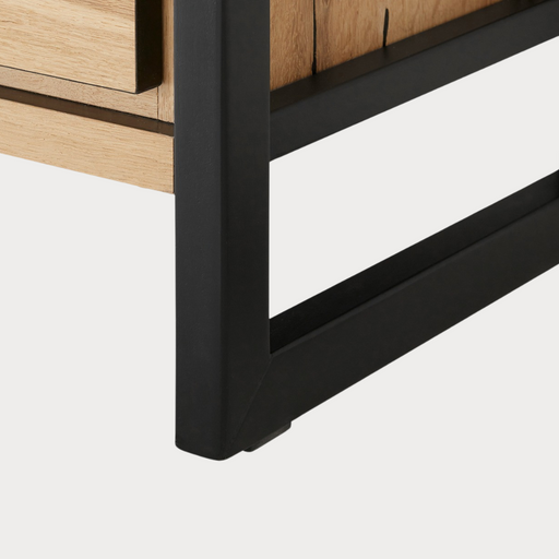 Dulap Reno Cu 1 Usa, Smoked Oak Furnir Din Lemn Masiv, 60 Cm
