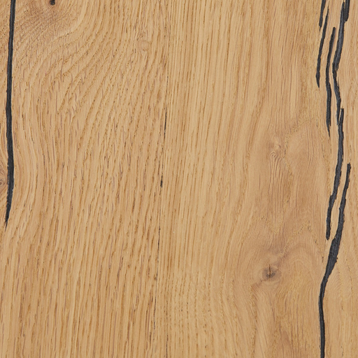 Masa Cafea Reno Cu 2 Nise, Smoked Oak, Furnir Din Lemn Masiv, 120 Cm