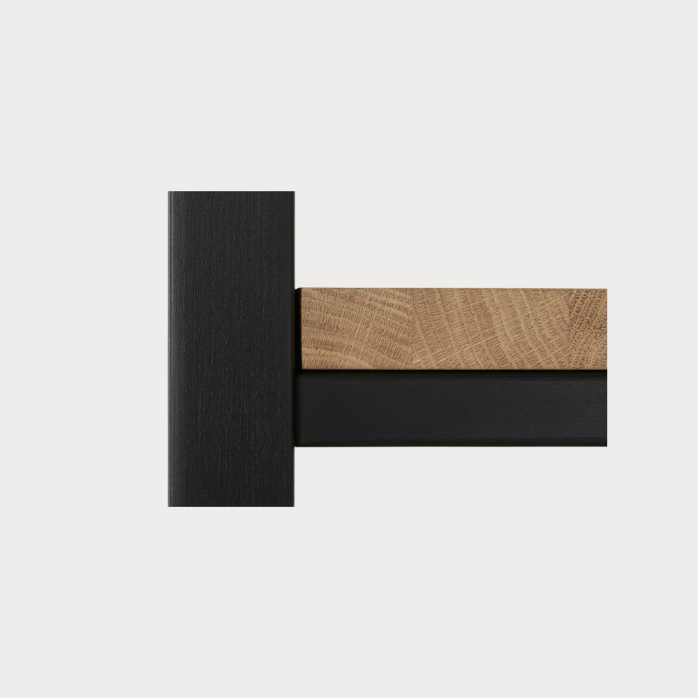Biblioteca Reno Cu 1 Sertar, Smoked Oak, Furnir Din Lemn Masiv, 69.5 Cm