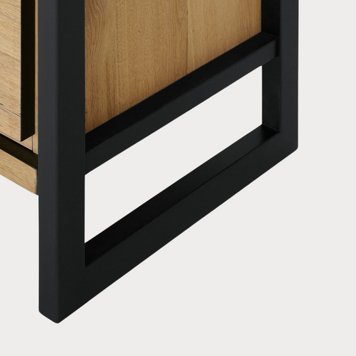 Comoda Tv Cu Furnir Din Lemn Masiv Reno Smoked Oak, 170 Cm