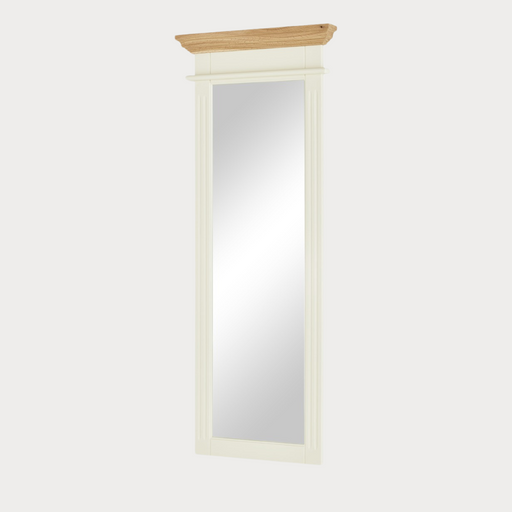 Oglinda De Perete Cremona Natur Si Crem, 58 Cm