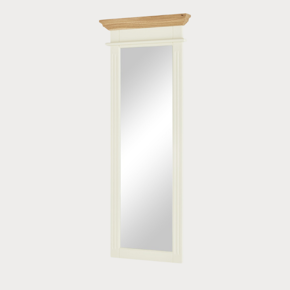 Oglinda De Perete Cremona Natur Si Crem, 58 Cm